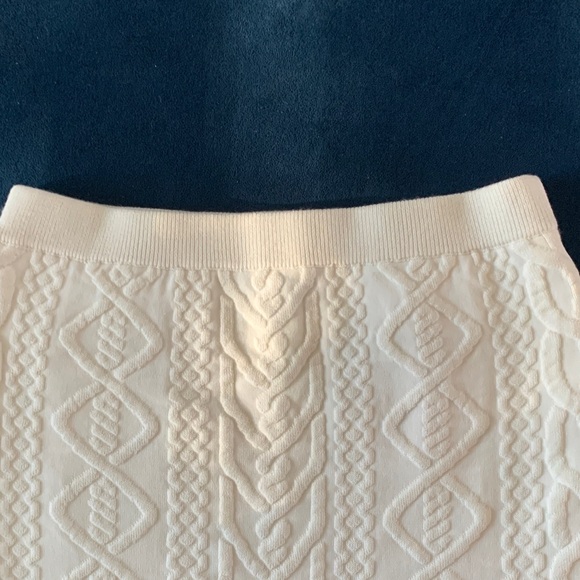 ASOS Ivory Cable Knit Pencil Skirt - Picture 8 of 14